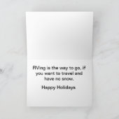 RVのクリスマスおよび休日カード シーズンカード (内部)