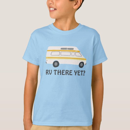 RVはまだか？ヴィンテージカンパーバンカスタムバンライフ Tシャツ (正面)