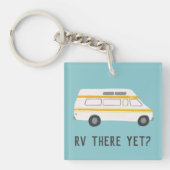 RVはまだか?ヴィンテージヴァンモーターホームカンパーバン キーホルダー (正面)