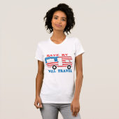 RVを走行しますアメリカ持って下さい Tシャツ (正面フル)