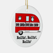 RVオーナメント- 「これが私たち転がの方法」 セラミックオーナメント (右)