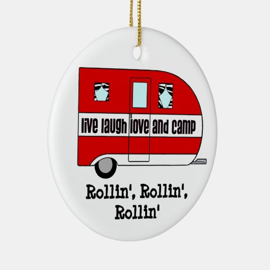 RVオーナメント- 「これが私たち転がの方法」 セラミックオーナメント (右)
