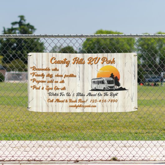 RVカスタマイズパークキャンサイトハイウェイ 横断幕 (インサイチュ)