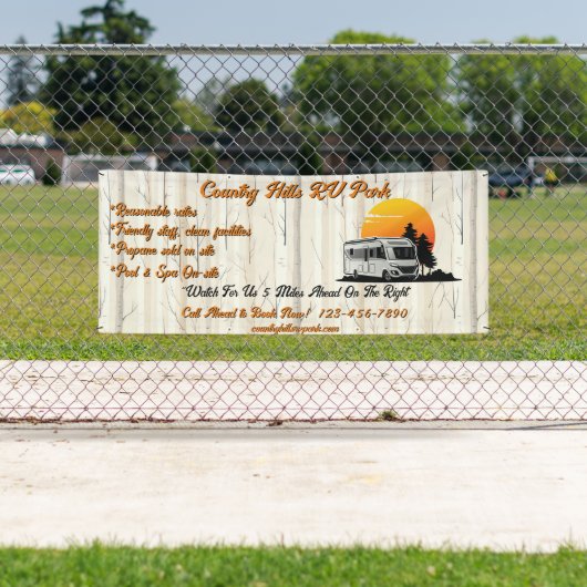 RVカスタマイズパークキャンサイトハイウェイ 横断幕 (インサイチュ)
