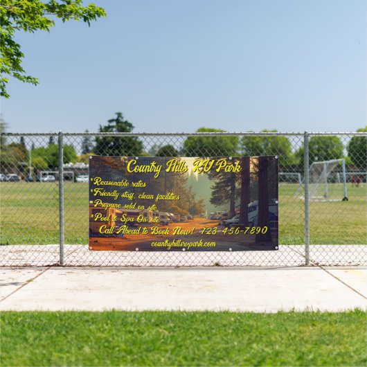 RVカスタマイズパークキャンプグラウンドハイウェイ 横断幕 (インサイチュ)