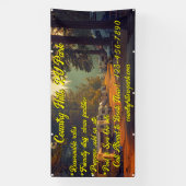 RVカスタマイズパークキャンプグラウンドハイウェイ 横断幕 (縦)