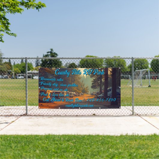 RVカスタマイズパークキャンプグラウンドハイウェイ 横断幕 (インサイチュ)