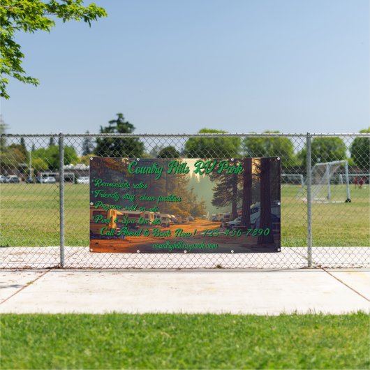 RVカスタマイズパークキャンプグラウンドハイウェイ 横断幕 (インサイチュ)