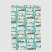 RVカンパーバンライフモーターホームトレーラカスタマイズー ゴルフタオル (正面)