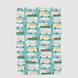 RVカンパーバンライフモーターホームトレーラカスタマイズー ゴルフタオル