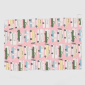 RVカンパーバンライフモーターホームトレーラカスタマイズー ゴルフタオル (横)