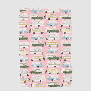 RVカンパーバンライフモーターホームトレーラカスタマイズー ゴルフタオル