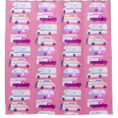 RVカンパーバンライフモーターホームトレーラカスタマイズー シャワーカーテン (正面)