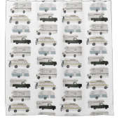 RVカンパーバンライフモーターホームトレーラカスタマイズー シャワーカーテン (正面)