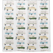 RVカンパーバンライフモーターホームトレーラカスタマイズー シャワーカーテン (正面)