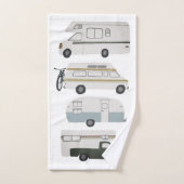 RVカンパーバンライフモーターホームトレーラカスタマイズー バスタオルセット (ハンドタオル)