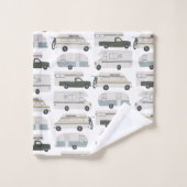 RVカンパーバンライフモーターホームトレーラカスタマイズー バスタオルセット (ウォッシュタオル)