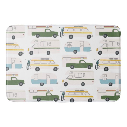 RVカンパーバンライフモーターホームトレーラカスタマイズー バスマット (正面)