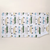 RVカンパーバンライフモーターホームトレーラカスタマイズー ビーチタオル (正面)