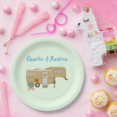 RVキャパーソナライズされたンピング紙プレート ペーパープレート (パーティー)