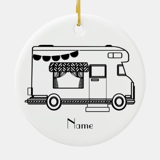 RVキャンパーキャラバンサンダー_コーブ セラミックオーナメント (裏面)