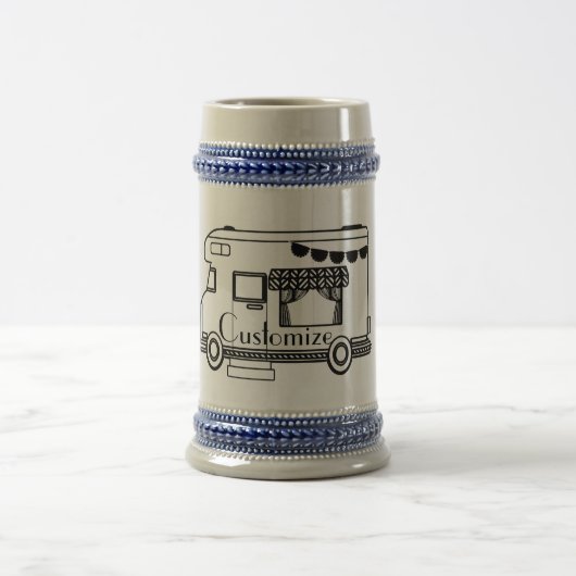 RVキャンパーキャラバンサンダー_コーブ ビールジョッキ (中央)