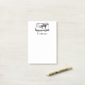 RVキャンパーキャラバンサンダー_コーブ ポストイット (デスク上)