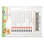 RVキャンパー推測誰が赤ちゃんシャワーのゲームパックを言った ノートパッド (正面)