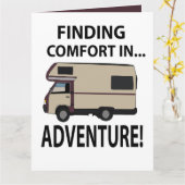 RVキャンピングアドベンチャーリビング カード (黄色い花)