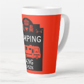 RVキャンピングキングUSA カフェラテマグ (右アングル)