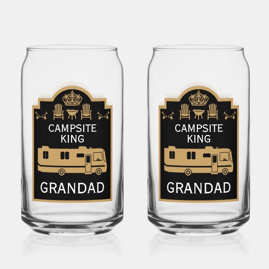 RVキャンピングキングUSA ガラス缶 (正面)