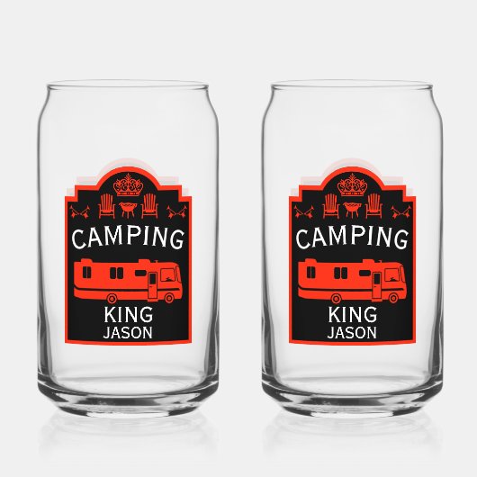 RVキャンピングキングUSA ガラス缶 (正面)