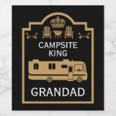 RVキャンピングキングUSA ワインラベル (シングルラベル)