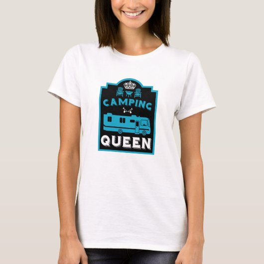 RVキャンピングクイーンUSA Tシャツ (正面)