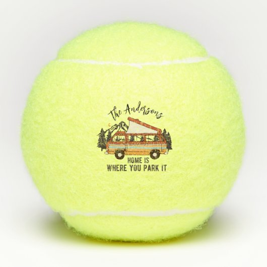 RVキャンピングテントトレーラーホームキャンピングテントトレーラーホームあなたがそれを駐車する テニスボール (正面)