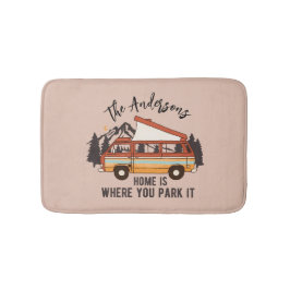 RVキャンピングテントトレーラーホームキャンピングテントトレーラーホームあなたがそれを駐車する バスマット