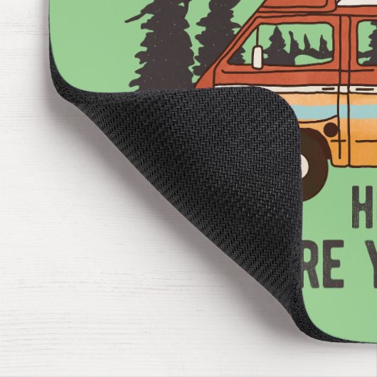 RVキャンピングテントトレーラーホームキャンピングテントトレーラーホームあなたがそれを駐車する マウスパッド (コーナー)