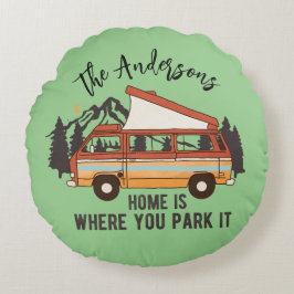 RVキャンピングテントトレーラーホームキャンピングテントトレーラーホームあなたがそれを駐車する ラウンドクッション