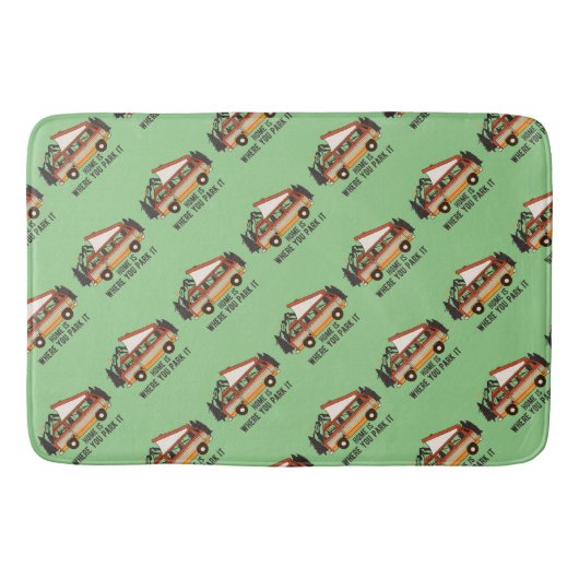 RVキャンピングテントトレーラーホームパーク バスマット (正面)