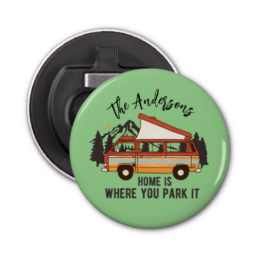 RVキャンピングトレーラーホームあなたがそれを駐車する場所 栓抜き (正面)