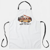 RVキャンピングトレーラー「ホームはYou Park It」 エプロン (正面)