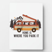 RVキャンピングトレーラー「ホームはYou Park It」 フォトプラーク (正面)