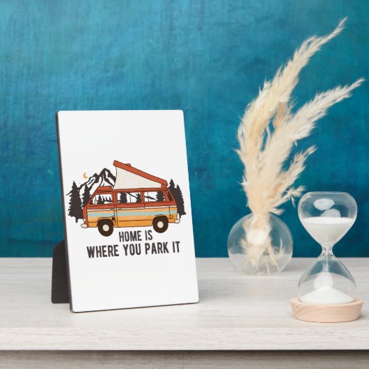 RVキャンピングトレーラー「ホームはYou Park It」 フォトプラーク (側面)