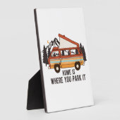 RVキャンピングトレーラー「ホームはYou Park It」 フォトプラーク (側面)