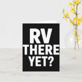 RVキャンピング旅行はまだですか カード (黄色い花)