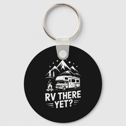 RVキャンピング、カモシカRVはまだ道の旅 キーホルダー (正面)