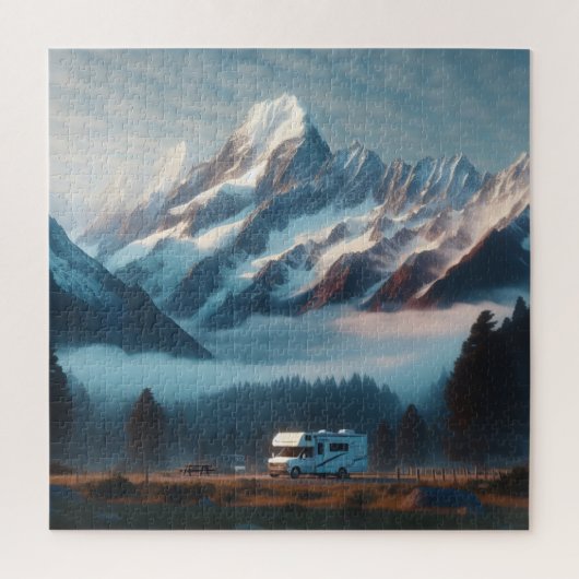 RVキャンプパズルRVツアーキャンピングトレーラー ジグソーパズル (縦)