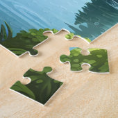 RVキャンプパズルRVトリップハッピーキャンパー ジグソーパズル (側面)