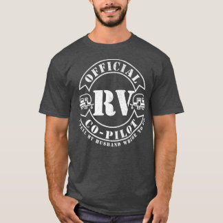 RVコパイロットモーターホームRVキャンピングトレーラー Tシャツ
