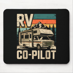 RVコパイロットRVキャンピングキャンパーサンセット景色 マウスパッド